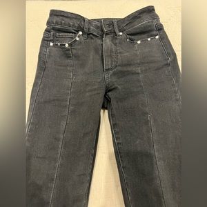 Paige black Metal studded jeans